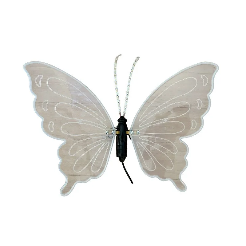 60CM Dynamic Butterfly Light Outdoor Waterproof Landscape Garden Decoration Electric Simulation Butterfly Light Power Supply