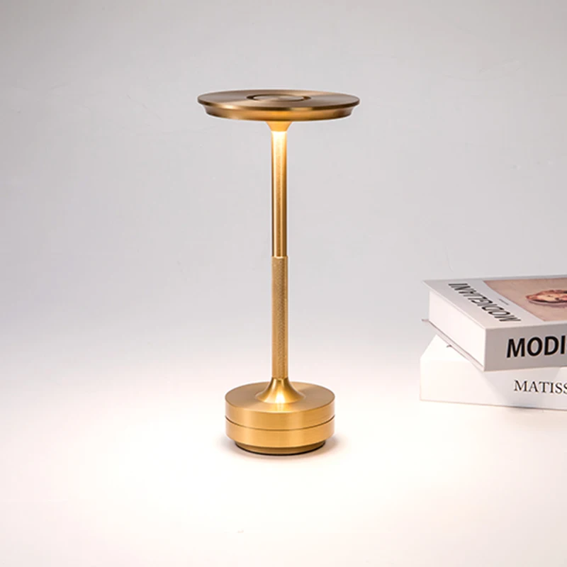 Imagem -02 - Nodic Cordless Recarregável Table Lamp Desk Lamp para Quarto Vintage Stepless Moderno