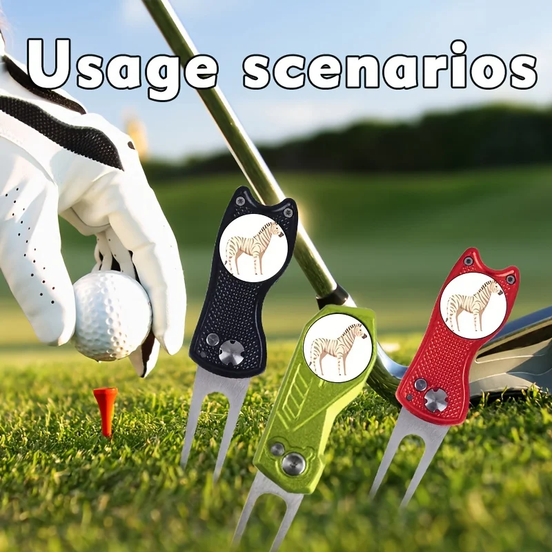 Golf brand golf accessories with magnetic golf caps, golf clubs, small animal logos, are a novel gift for golf enthusiasts