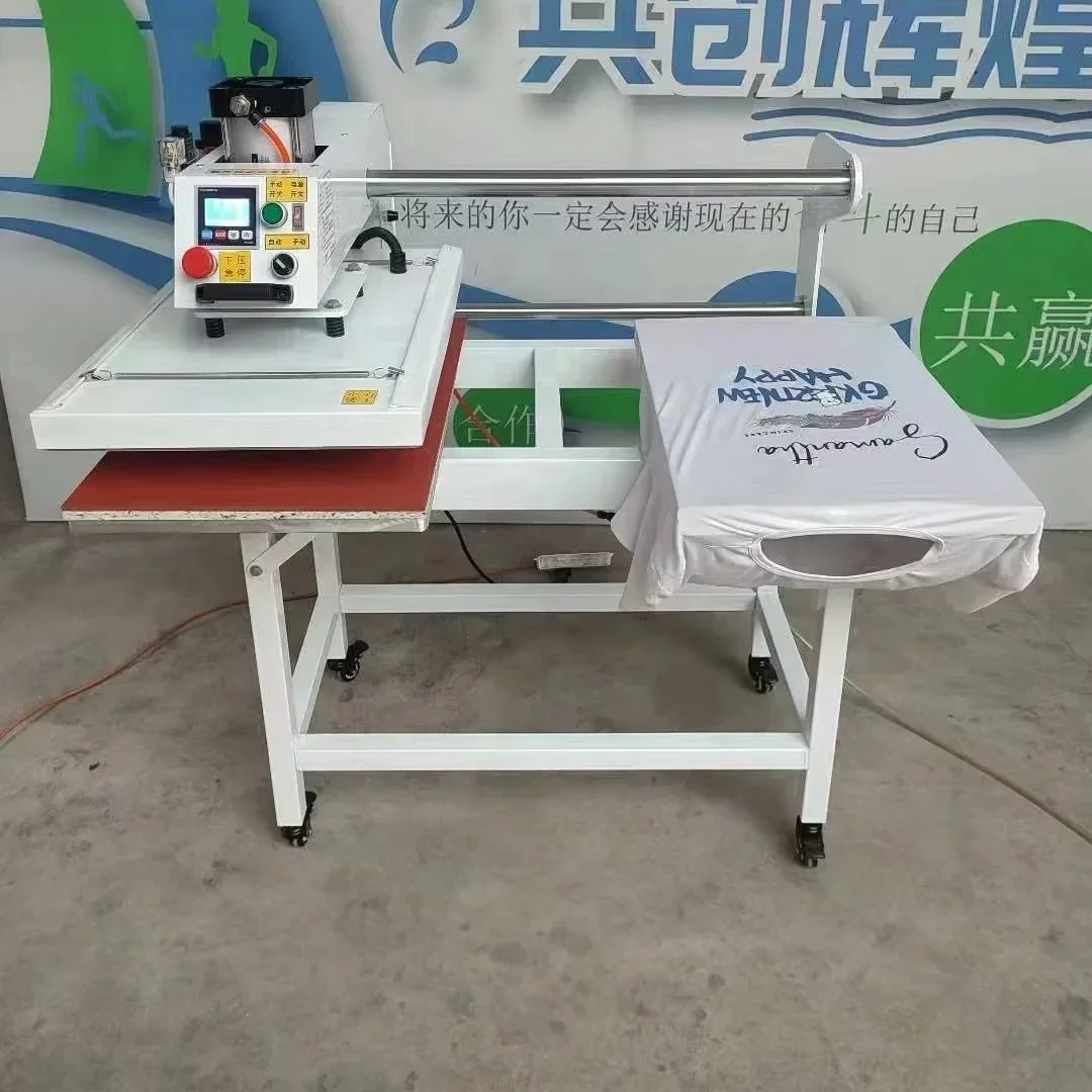 Gold Seller Semi-Automatic T-Shirt Pneumatic Heat Press Machine 40x60 38x38 40x50 Sizes New Digital Heat Transfer & Embossing Pl