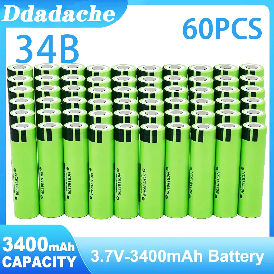 Nieuwe Originele NCR18650B 34B 3.7V 18650 3400mAh Oplaadbare Lithiumbatterij Zaklamp Batterij - afbeelding 1