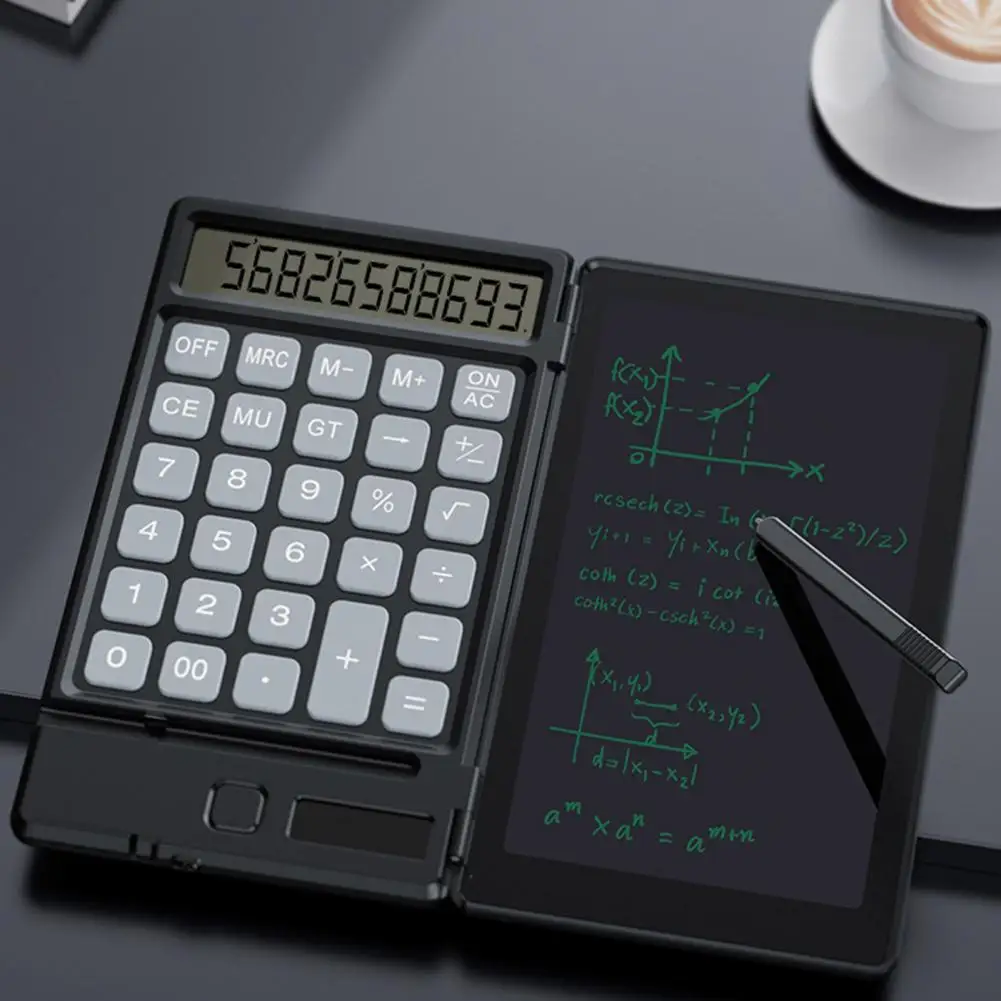 사무실 학교용 휴대용 다기능 LCD 계산기, 지울 수 있는 쓰기 보드, 10 자리 LCD 디스플레이