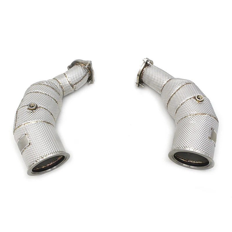 

Exhaust Pipe System Exhaust Downpipe For Audi RS4/RS5 B9/B9.5 2.9T 2017-2023 304 Stainless Steel High Flow Catted Downpipe