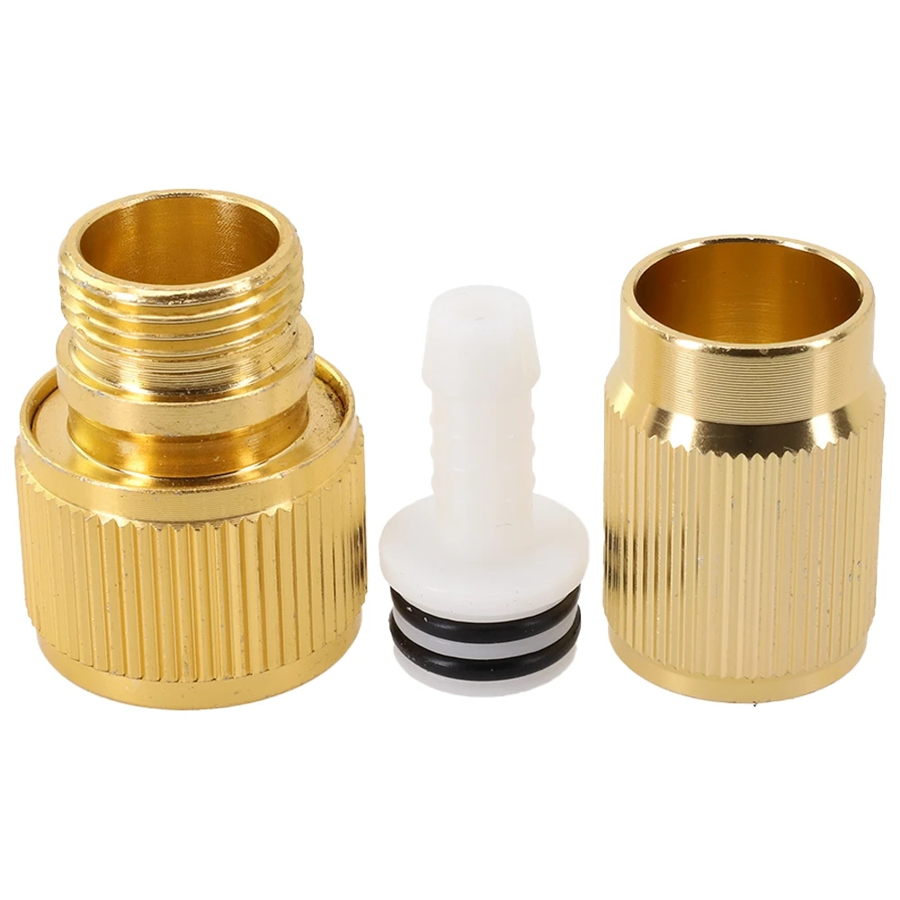Adaptor Connector Garden Hose Repair Quick Couplings 2pcs 6.2x2.2x2.5cm Aluminum Alloy Expandable Fitting  Adaptor