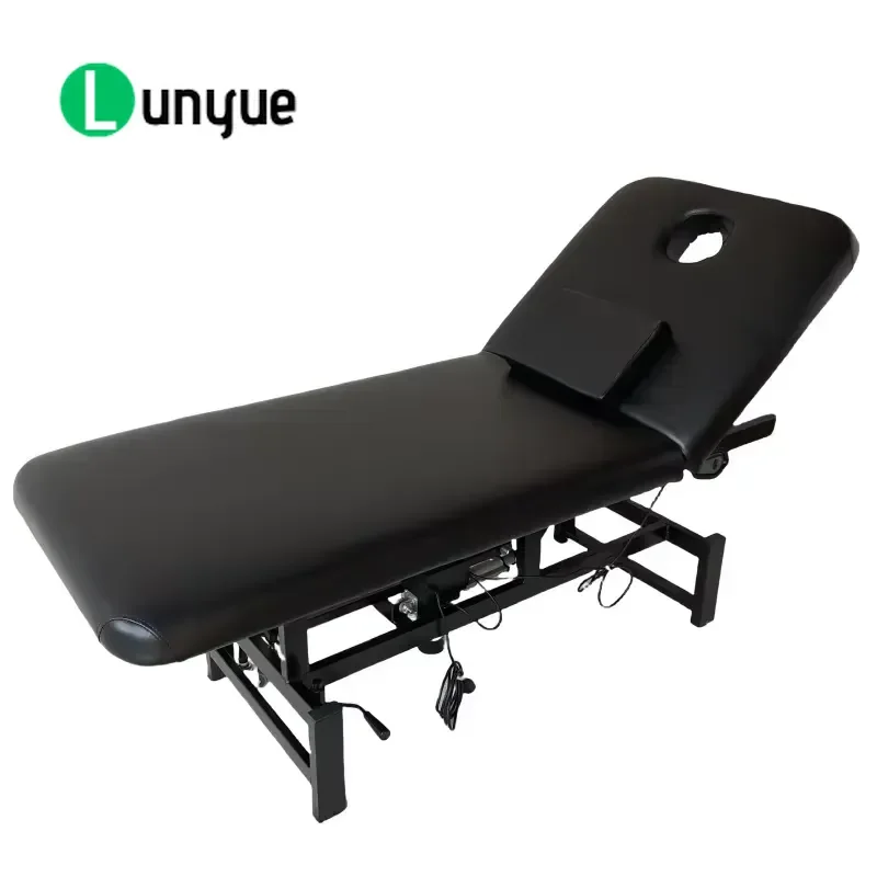 Electric Lift Beauty Bed for Eyelash Eyebrow Tattoo Massage Movable Facial Table Adjustable Height Spa Furniture