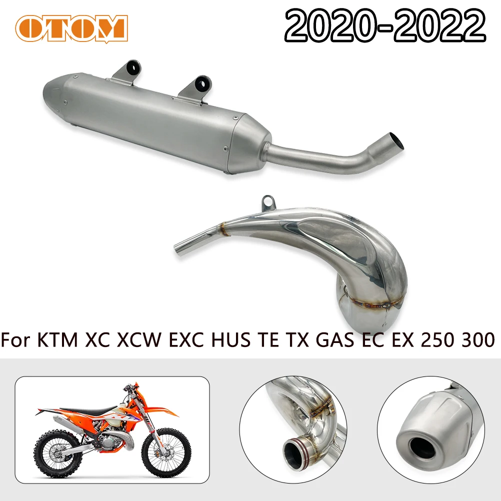 Motorrad-Auspuffkrümmer für KTM SX XC EXC 20-23 HUSQVARNA TC TE TX GASGAS EC EX MC 250 300 Auspuff-Endrohr Auspuff-Schalldämpfer