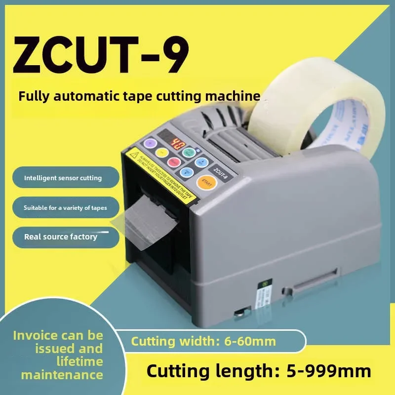 Mesin Pemotong Pita Otomatis Sepenuhnya Impor Pita Suhu Tinggi Transparan Jepang Mesin Pemotong Kertas Perekat ZCUT-9
