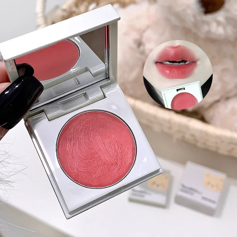 متعددة الأغراض ماكياج الوجه أحمر الخدود كريم مثير أحمر ماتي ترطيب أحمر الشفاه ملمع الشفاه الخد كونتور الظل الخوخ الوردي لوحة أحمر الخدود #5