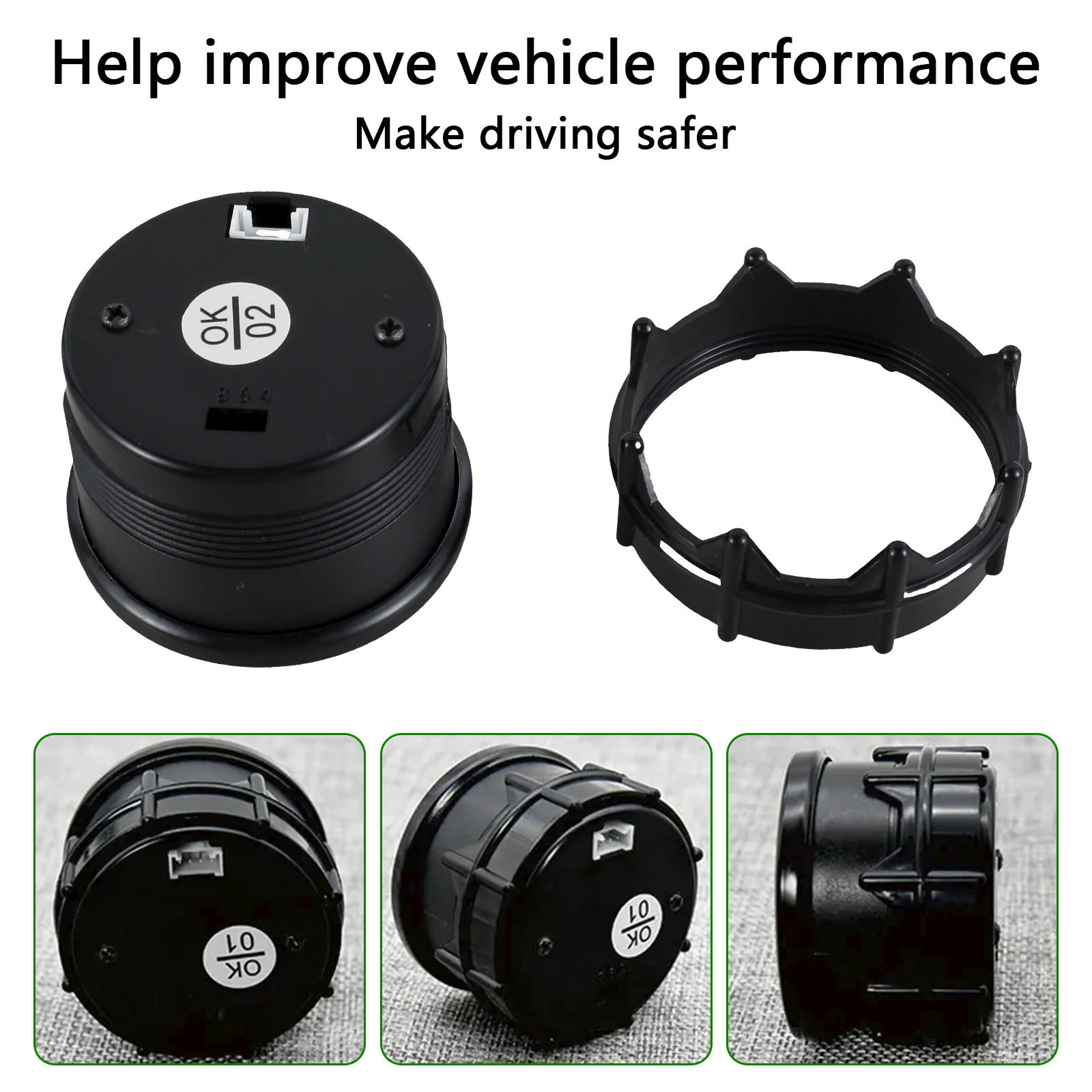 52mm Air Fuel Ratio Gauge 12V Precise AFR Gauge Kit with O2 Oxygen Sensor LED Digital Display Car Volmeter Gauge Car Accessories