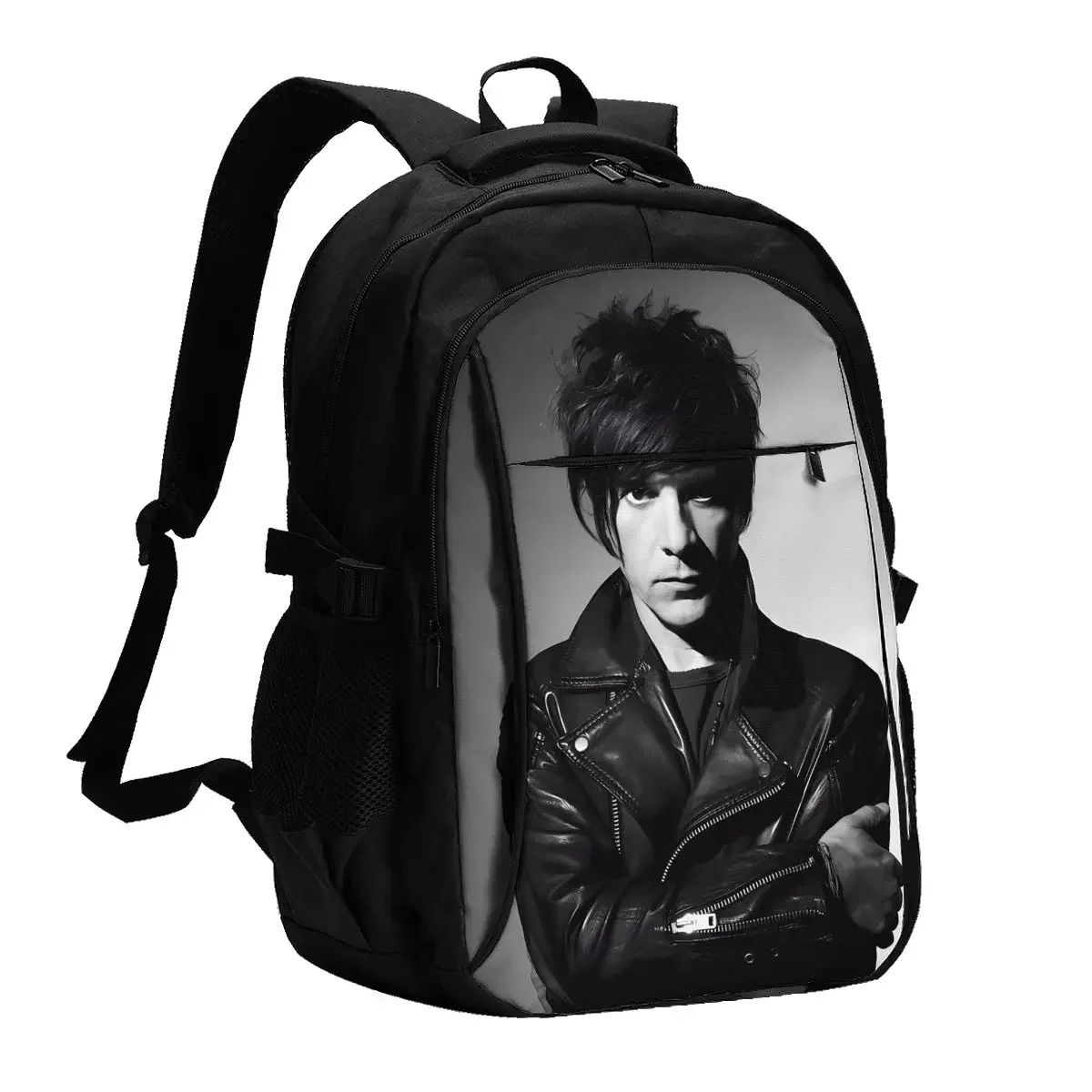 Ransel Laptop Perjalanan Indochine Rock, Ransel Laptop Bisnis Tahan Air dengan Port Pengisian USB Tas Kuliah untuk Pria Wanita