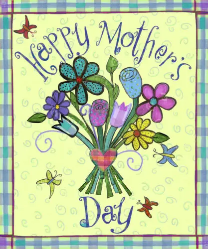 С Днем матери Цветочный букет Садовые флаги 12 x 18 дюймов Совершенно новые БЕСПЛАТНАЯ SHiPPiNG