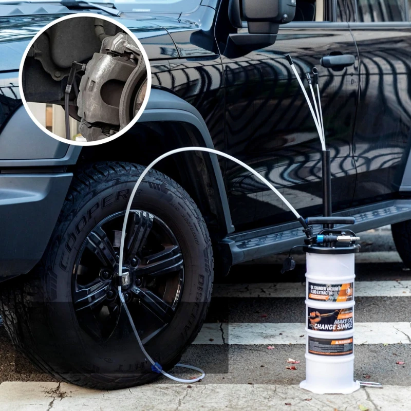 Manual And Pneumatic Dual Use Fluid Extractor Refueling Replacement Tool Oil Extractor Pump