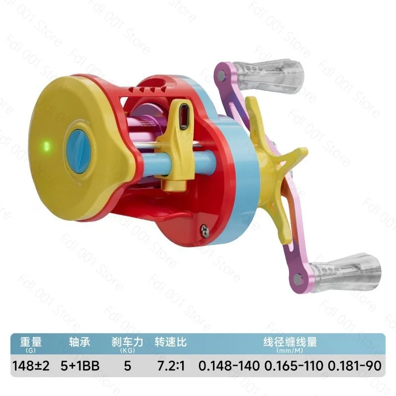 Electronic Magnetic Brake Fishing Reel Drum Wheel Wholesale 5th Generation Anti Backlash Baitcasting Reel Drag Alarm System High