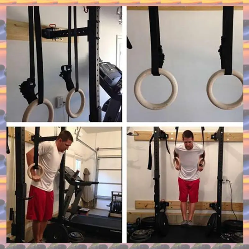 ABML Exercise Exercise Rings Sports Rings Gym Exercise Pull Up Muscle Adjustable Long Buckle Fit Gym