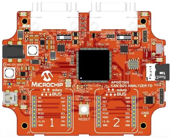 

Microchip Technology APGDT006 Interface Development Tools APGDT006 CAN Bus Analyzer FD Development Tool