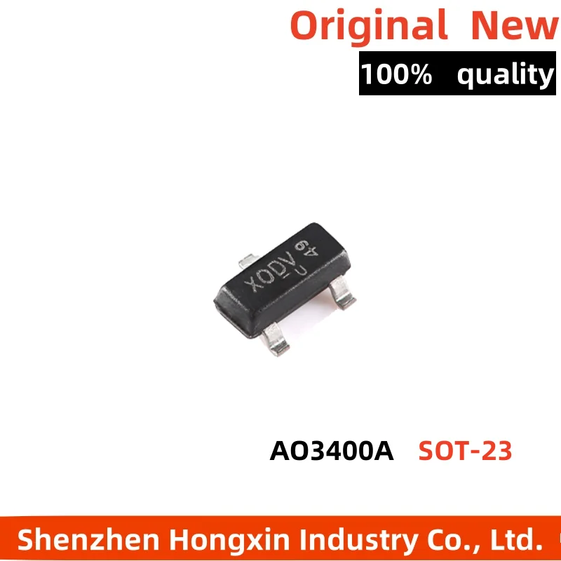 10 pieces UMW AO3400A AO3400 SOT-23 30V/5.8A N-channel MOS (Field Effect Transistor) chip
