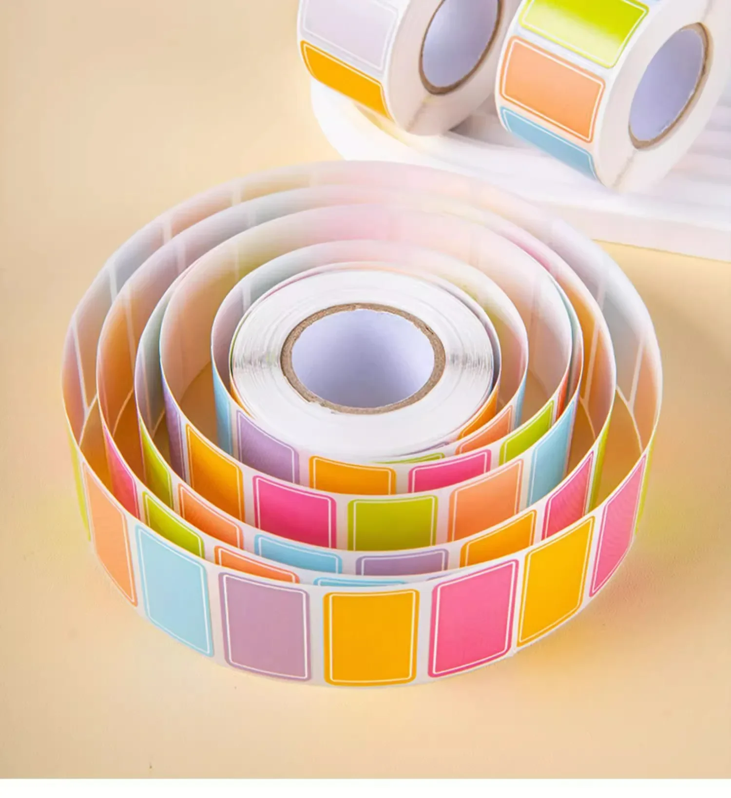 800 Stück bunte Etiketten, handgeschriebene Aufkleber, wasserfeste, selbstklebende Aufkleber, beschreibbare Klassifizierungs- und Namensmarkierungen – Detail 10