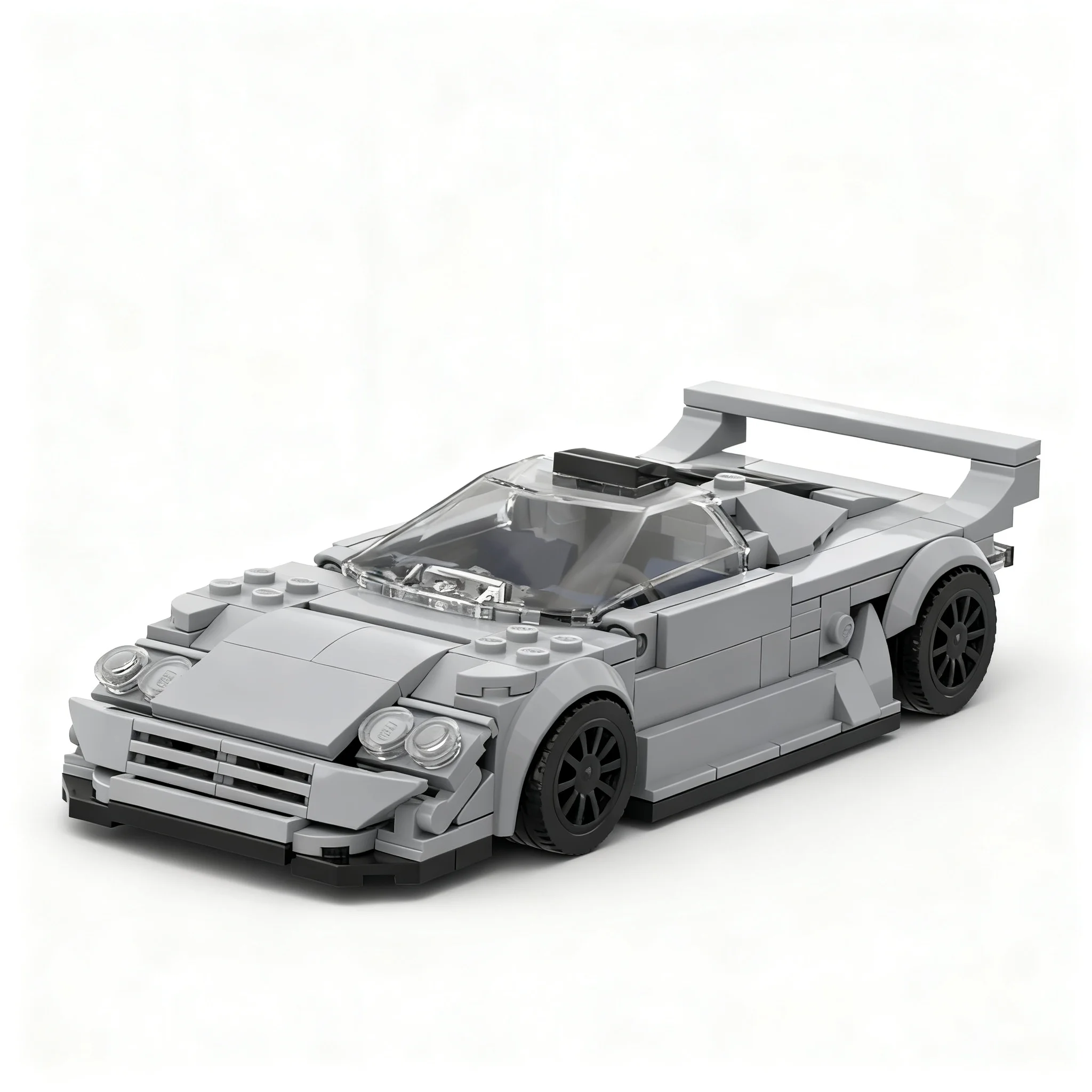 298pcs MOC Mercedesees Clk Gtr City Champions Model Building Blocks Architecture Toy Christmas Gift Display Brick 3D Collection