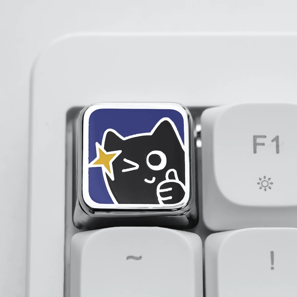

Low Profile Keycaps Mechanical Keyboards Metal Keycaps ESC Arrow Cute Cat Custom Magnetic Gaming Key Caps