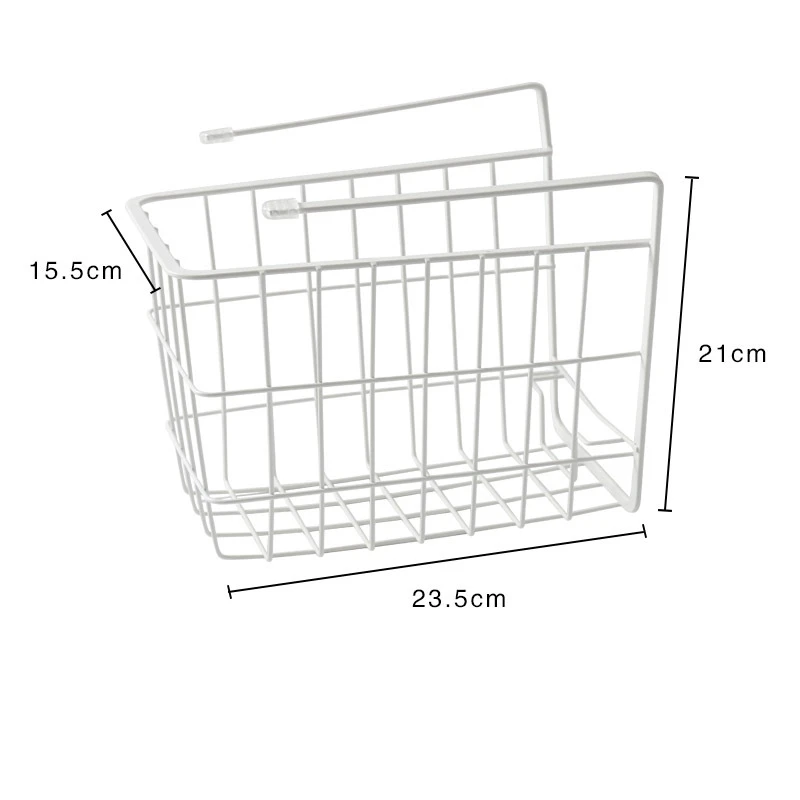 2 PCS Wardrobe Storage Rack Hanging Basket Under Clapboard Kitchen Cabinet Shelf