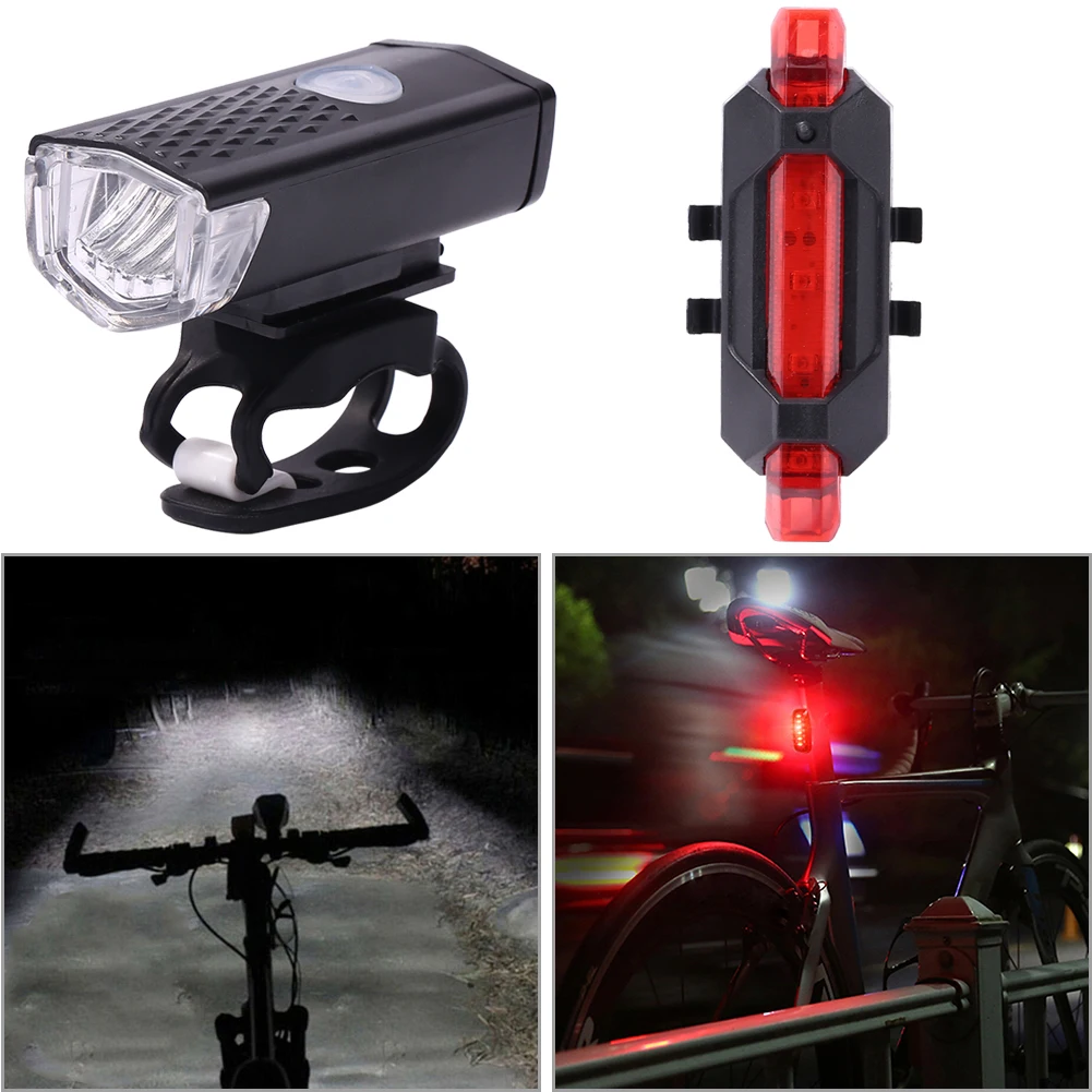 Fahrrad Scheinwerfer Rücklicht Taschenlampe Taschenlampe Scheinwerfer Rücklicht für Outdoor Camping Straßen Notfall Radfahren Ausrüstung