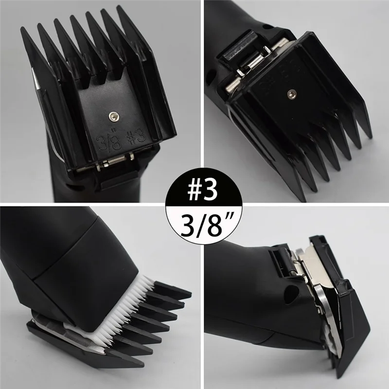A58Z 4 Pieces Professional A5 Style Hair Clipper Attachment Guard Guide Cutting Combs Set Compatible Oster Classic