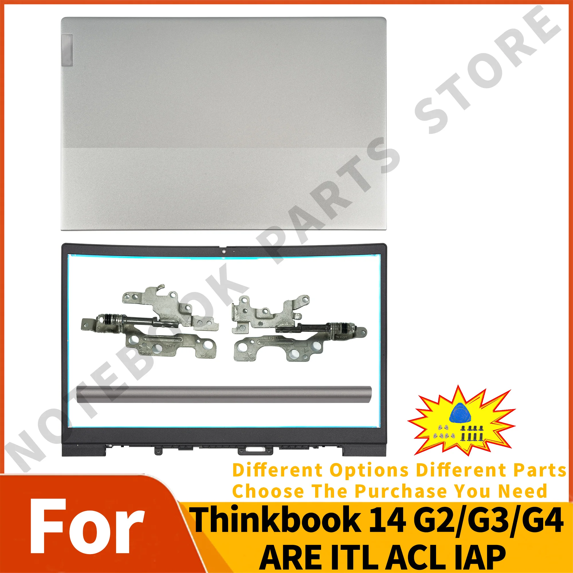 

Parts For ThinkBook 14 G2 ARE For ThinkBook 14 G2 ITL 14 G3 ACL FOR THINKBOOK 14 G4 IAP Top Cover/Bezel/ LCD Hinge Parts Replace