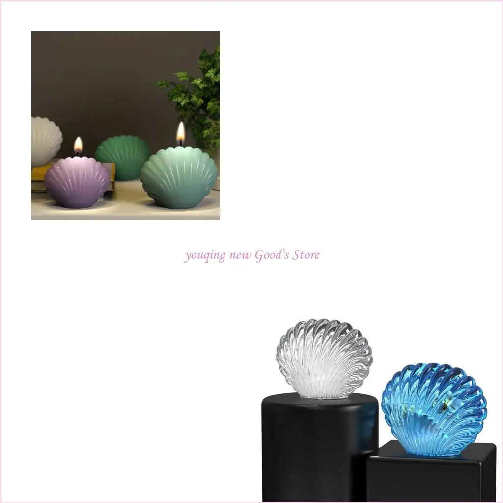 

57QA Silicone Seashell Making Mold Soap Making Tool 3D