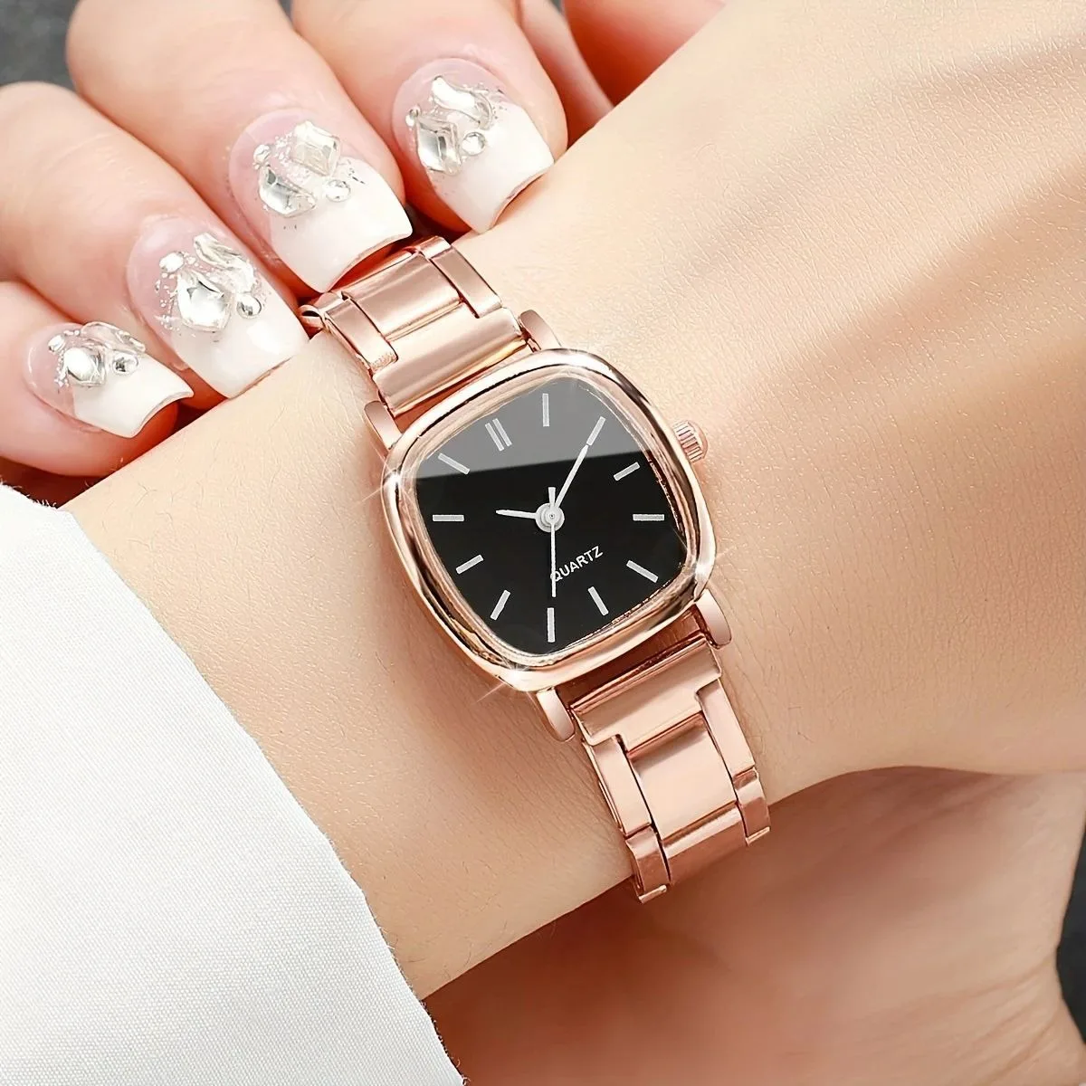 Women's watch new minimalist fashion trend gradient thin band electronic quartz watch can be customized