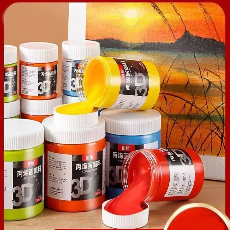 Die 300-ml-Acrylfarbe mit großem Fassungsvermögen ist wasserfest, sonnenbeständig und verblasst nicht leicht. Die Paste hat eine feine Textur für Graffiti – Detail 11