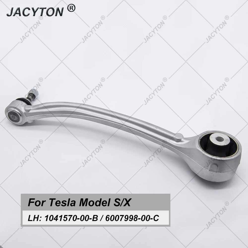 JACYTON Front Suspension Lower Bend Control Arm For Tesla Model S X 5YJS 5YJX 1041570-00-B 6007998-00-C 1041575-00-B 600666400C