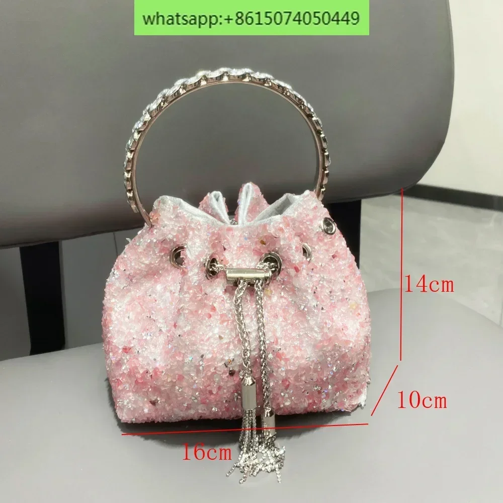 

Evening bag, handheld jackhammer, dinner bag, ladies handbag, bucket bag, chain crossbody