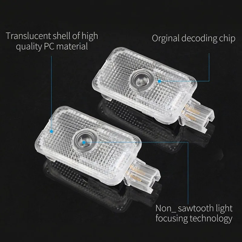 2X LED Auto-Willkommens-Türbeleuchtung mit Geister-Schatten-Effekt, Emblem-Zubehör für Subaru STI Forester Impreza Legacy Outback XV BRZ WRX Tribeca – Detail 3