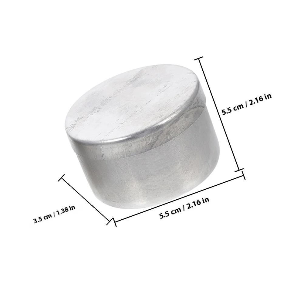 2 قطعة الألومنيوم جولة معدن وزن الجرار التربة تخزين الحاويات مختبر عينة أصحاب التربة وزن أصحاب صندوق مستدير