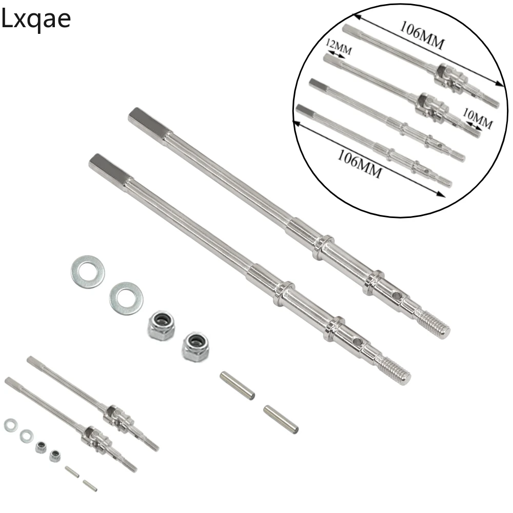 RapDuty Universel AR44 Essieux Avant Arrière Joint CVD Arbre D'entraînement Dogbone Pour RC 1/10 Axial SCX10-II 90046 90047 Guitare EP Wrangler