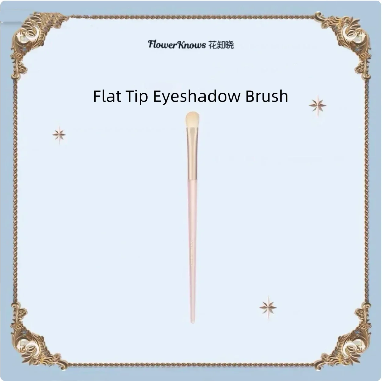 Flower Knows Flat Eyeshadow Brush Nose Shadow Brush Makeup Brush Powder Puff Eye Makeup Tools