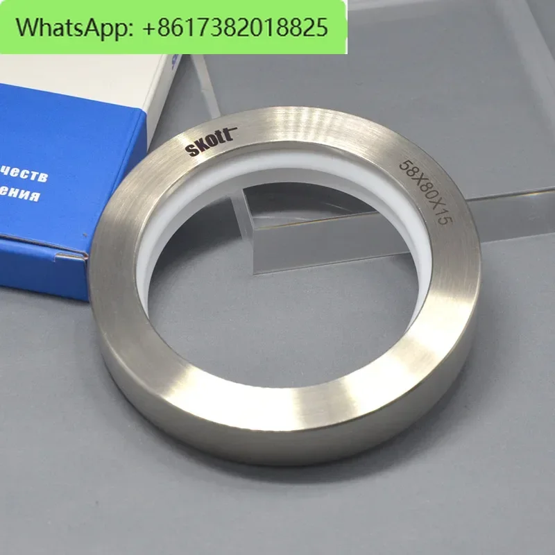 White food grade stainless steel oil seal British Skott imported single and double lip seal seal 51-60