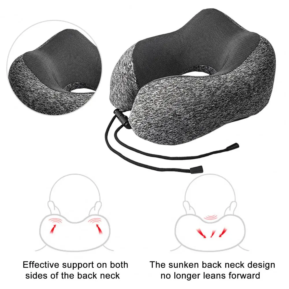 

Comfortable Travel Pillow Comfortable U-shaped Memory Foam Travel Neck Pillow for Cars Trains Home Office Supportive for Comfort