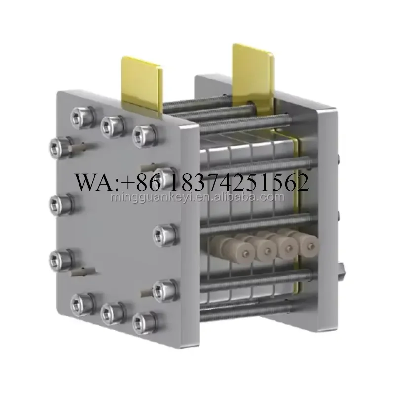 Wmwmnu for Redox Flow Battery and Electrolyzer Testing Cell Stack with Ti Plates and Snakelike Channels EQ-RFB-SC Laboratory