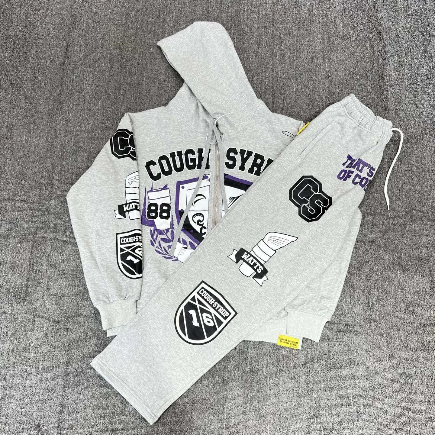 

Hoodie Sweatirt Pants Set ex Long Sve Zipper Closure Comfortable Fce Spring Autumn Winter Trendy Streetwear