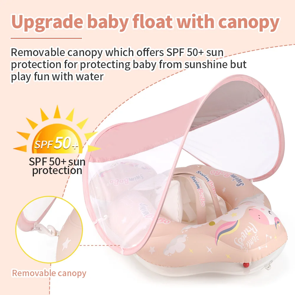 New Baby Swimming Float Ring Inflatable Infant Pink Floating For Summer Kids Swim Pool Accessories Circle Toddler Bathing