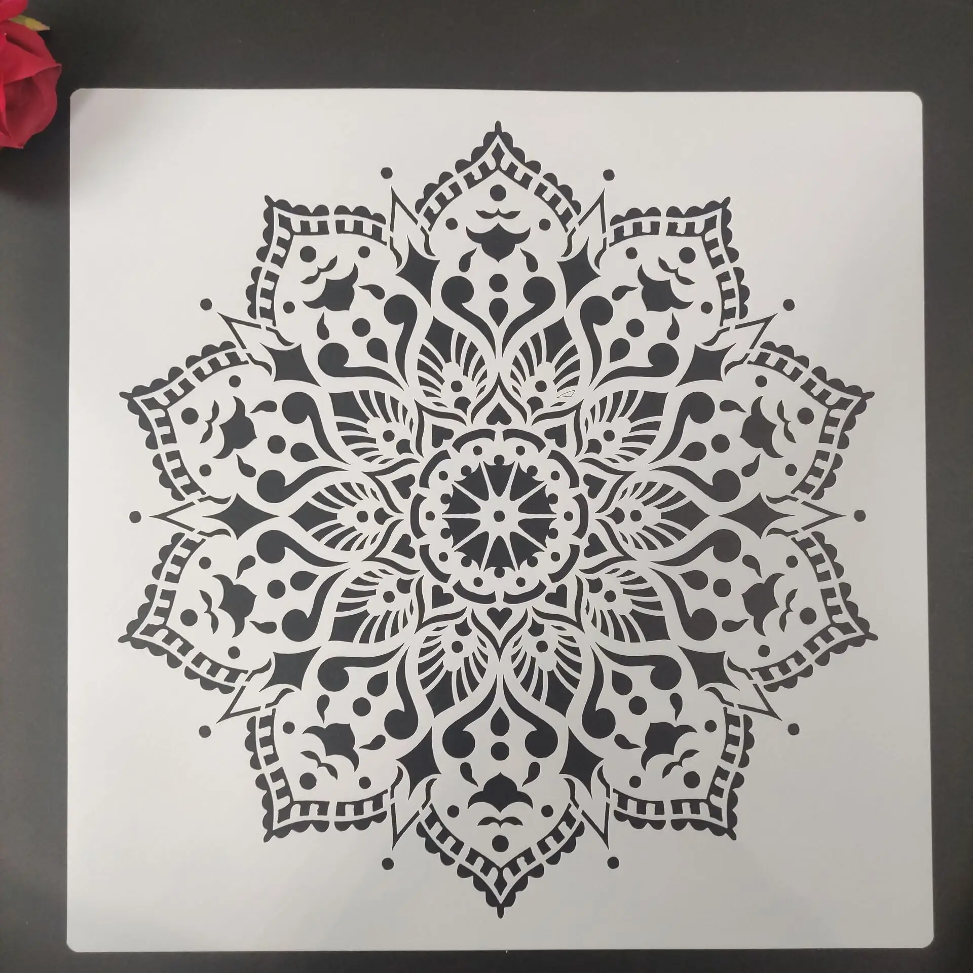 

50 * 50 cm size diy craft mandala mold for painting stencils stamped photo album embossed paper card on wood, fabric, wall.N4