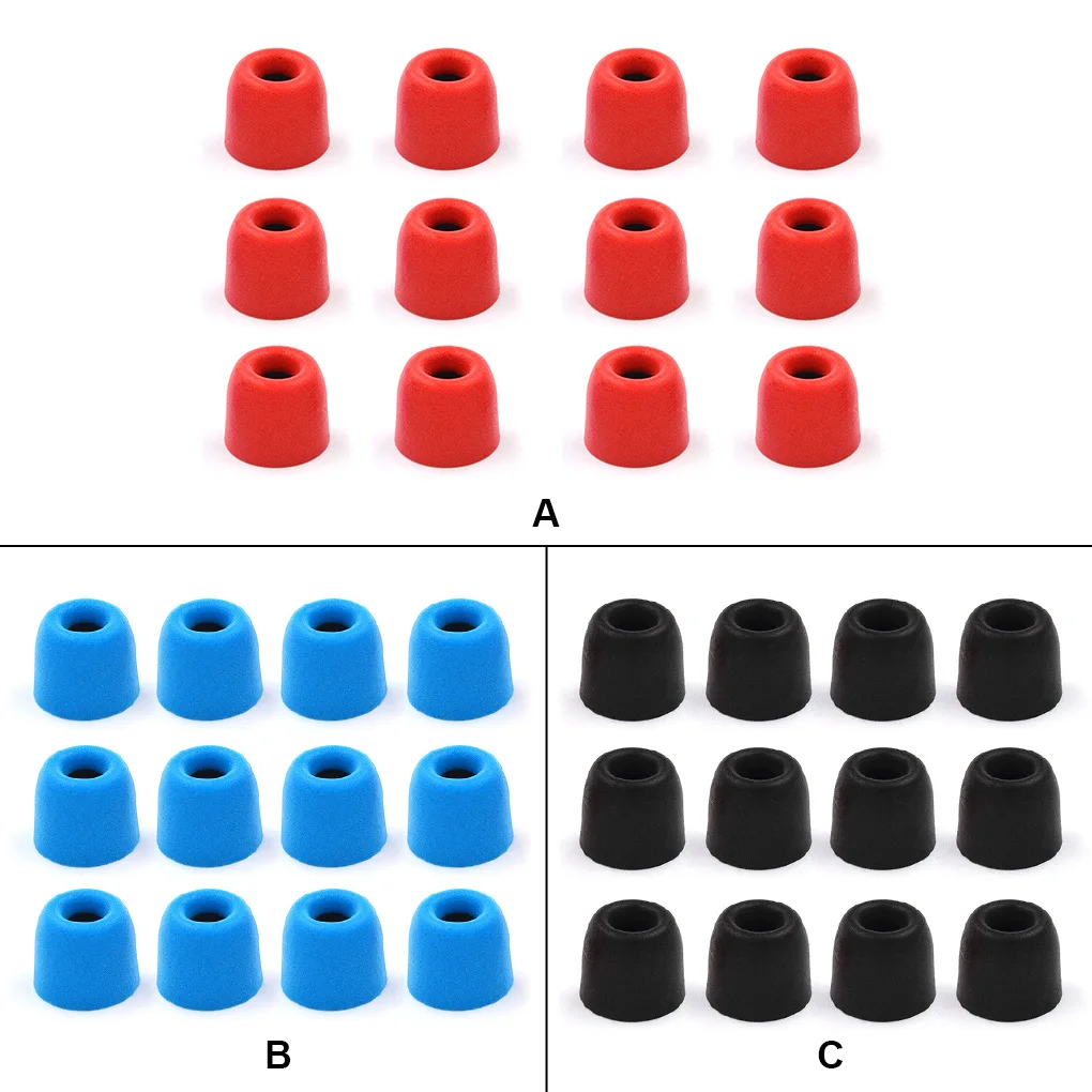 ヘッドホンパッド,6ペア,ノイズリダクション,フォーム,再利用可能,黒,アクセサリー