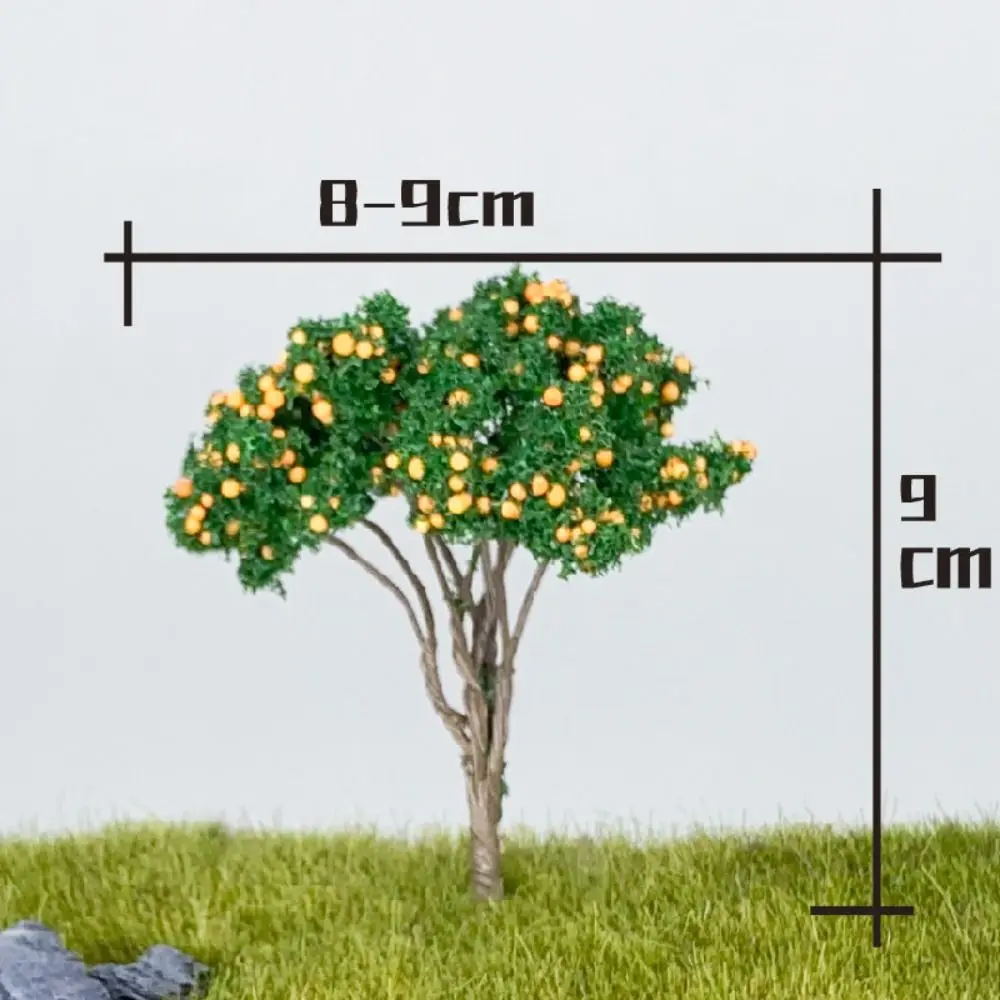 Multi-size Miniature Fruit Trees DIY Fairy Garden Lifelike Scene Model War Game Decoration Accessories Simulation Tree Figurine