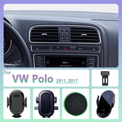 For Volkswagen Polo 2011-2017 5th Gen Car Phone Holder Wireless Charging Magnetic Phone Holder Car Magsafe Support Accessories