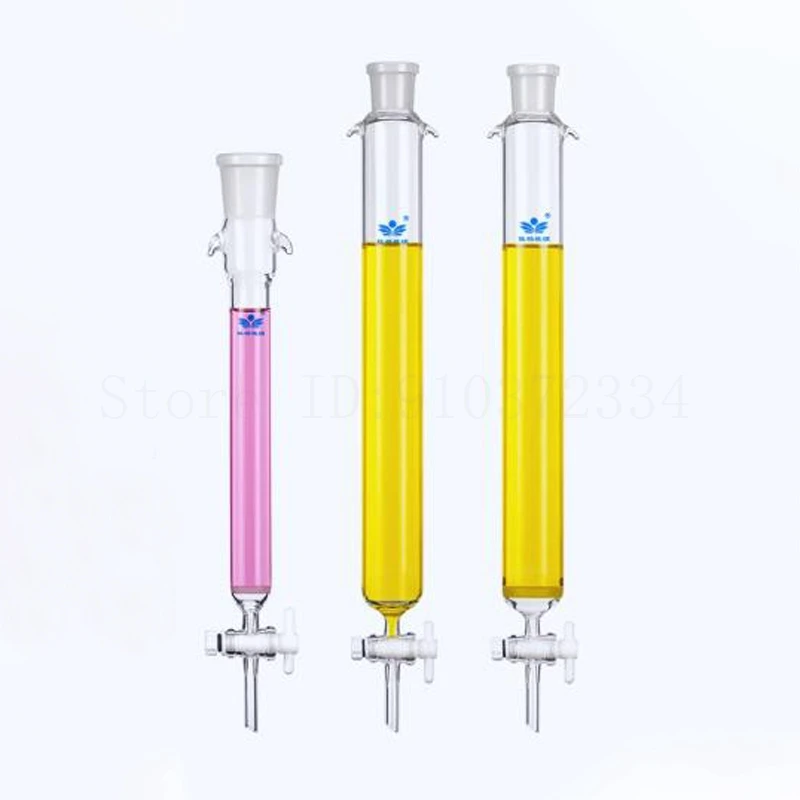 1pc Caliber 24# Chromatography Column with PTFE Piston Laboratory Filtration Column with Sand Core Lon Exchange Column - Image 2