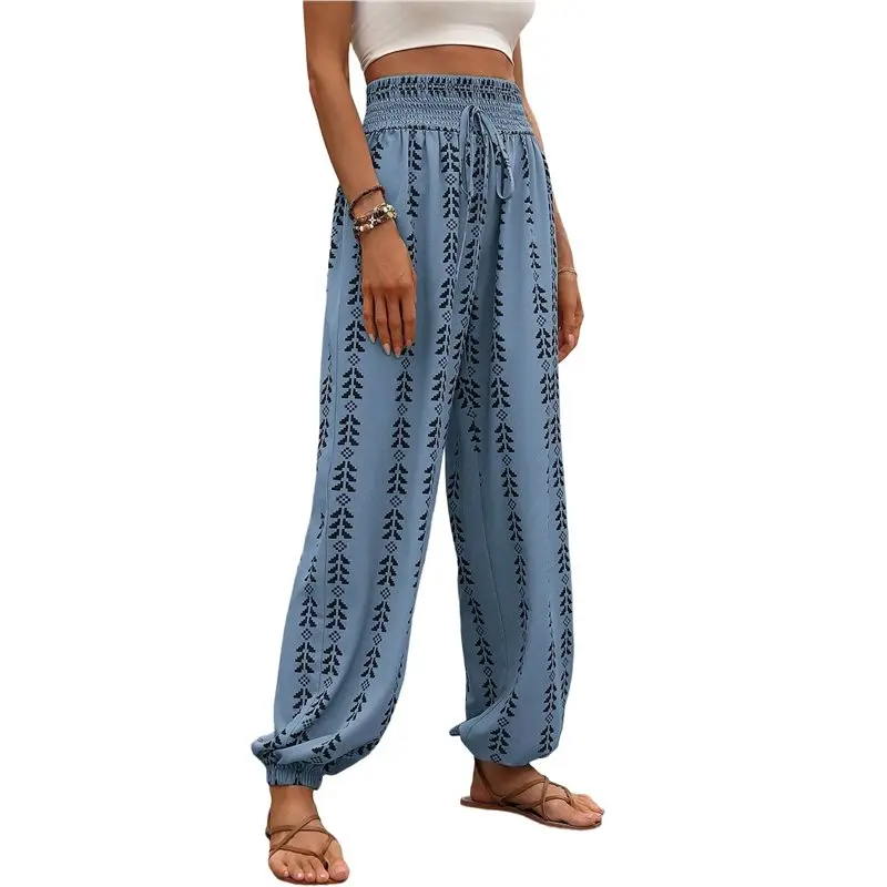 

Женские брюки-шаровары CYL в стиле хиппи-бохо с высокой талией, свободные, для йоги, с карманами