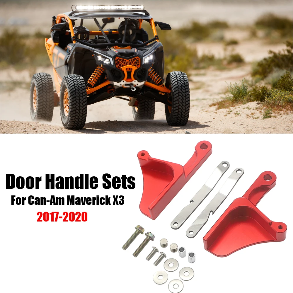 

Fit For Can-Am Maverick X3 X DS RS Turbo R Max 2 & 4 Door 2017-2020 2019 2018 Billet Aluminum Anodized Door Handle Latches Sets