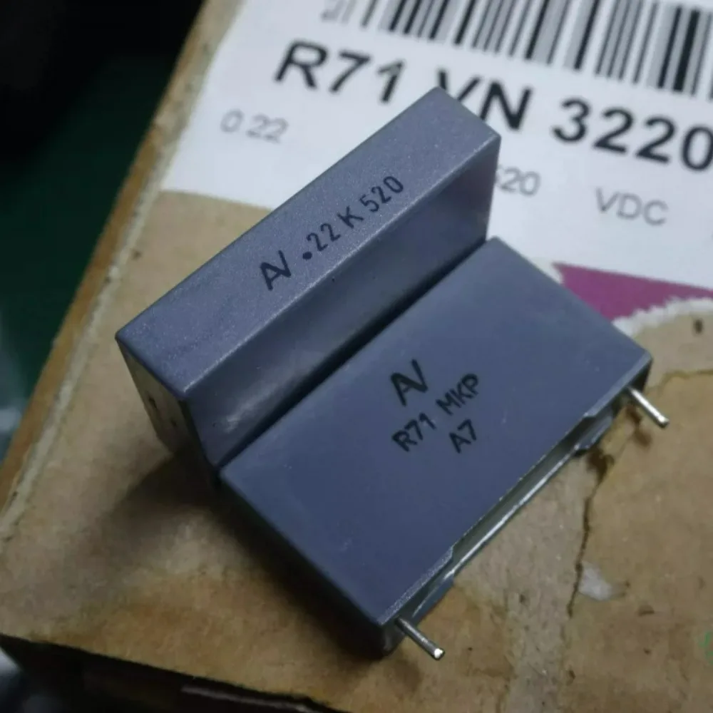 10pcs/lot AV R71 MKP 0.22uf 520V 220nf u22 224 Brand New 22mm Film Capacitor R71VN3220JH0EK