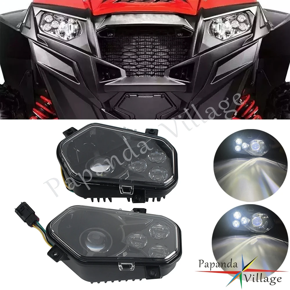 2Pcs Utv Led Headli…